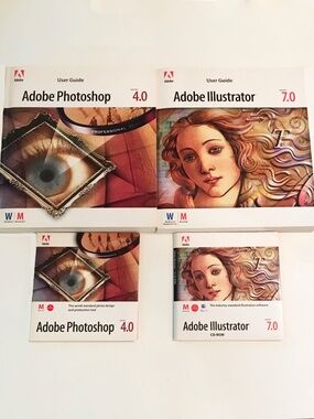Adobe Photoshop 4.0 + ROM & Adobe Illustrator 7.0 + ROM - User Guides